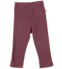 Joha Leggings - Rib - Uld/Silke - Bordeaux