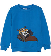 Minymo Sweatshirt - Vallarta Blue m. Monstertruck