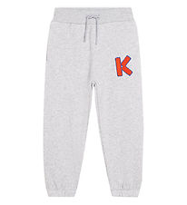 Kenzo Sweatpants - Grmeleret m. Orange