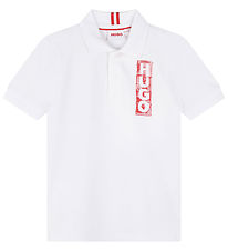 HUGO Polo - Hvid m. Rød