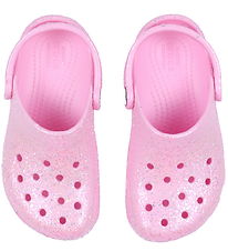Crocs Sandaler - Classic Glitter Clog K - Flamingo Rose
