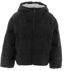 Emporio Armani Dynejakke - Sort m. Logostriber