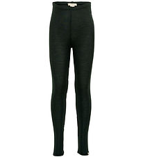 Minimalisma Leggings - Rib - Uld - Arona - Dark Green