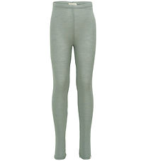 Minimalisma Leggings - Rib - Uld - Arona - Dusty Sage