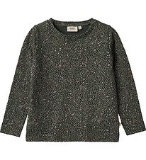 Wheat Bluse - Manna - Black Coal Small Flowers