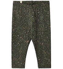 Wheat Leggings - Jules - Black Coal Small Flowers