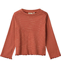 Wheat Bluse - Rib - Else - Paprika Stripe