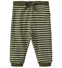 Wheat Bukser - Leo - Dark Green Stripe