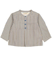 MarMar Skjorte - Cotton Poplin - Totoro - Ocean Stripes