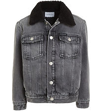 Calvin Klein Denimjakke m. For - Visual Grey