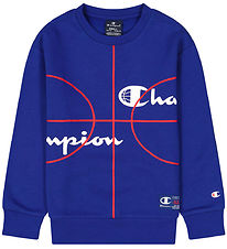 Champion Sweatshirt - Crewneck - Bl/Rd/Hvid