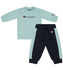 Champion Sweatst - Sweatshirt/Sweatpants - Mint/Navy