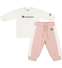 Champion Sweatst - Sweatshirt/Sweatpants - Dusty Rose/Hvid