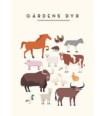 Citatplakat Plakat - Børneplakat - Gårdens Dyr - A3