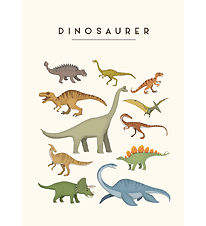 Citatplakat Plakat - Børneplakat - Dinosaurer - A3