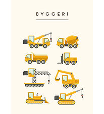 Citatplakat Plakat - Børneplakat - Byggeri - A3