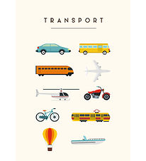 Citatplakat Plakat - Børneplakat - Transport - A3