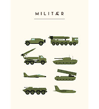 Citatplakat Plakat - Børneplakat - Militær - A3