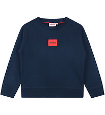 HUGO Sweatshirt - Medieval Blue m. Rd