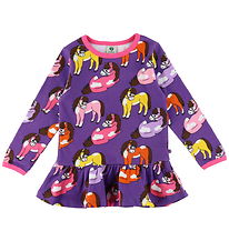 Småfolk Sweatshirt - Purple Heart m. Heste