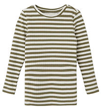 Name It Bluse - Noos - NmfSuraja - Deep Lichen Green Stripes