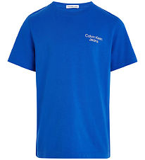 Calvin Klein T-shirt - Stack Logo - Kettle Blue