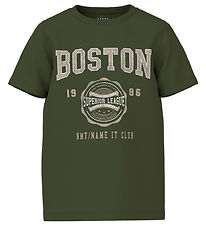 Name It T-shirt - NkmVilogo - Rifle Green