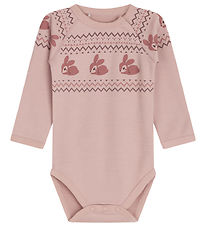 Hust and Claire Body l/ - Uld/Bambus - Basti - Shade Rose