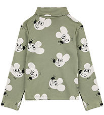 Bobo Choses Bluse - Mouse - Stvet Grn/Hvid