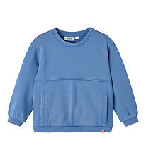 Lil' Atelier Sweatshirt - NmmNalf - Federal Blue