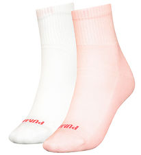 Puma Strømper - Short Sock - Hjerte - 2-pak - Pink/Hvid