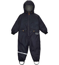 Mikk-Line Regndragt m. Vattering - PU - Recycled - Dark Navy