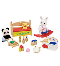 Sylvanian Families - Baby's Toy Box Snow Rabbit & Panda Babies -