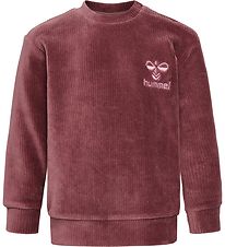 Hummel Sweatshirt - Fløjl - hmlCordy - Rose Brown
