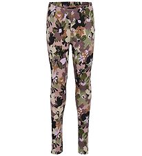 Hummel Leggings - hmlMarble - Sparrow m. Blomster