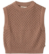 Wheat Vest - Strik - Saga - Berry Dust