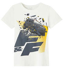 Name It T-shirt - NkmScot Fast&Furious - White Alyssum