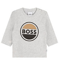 BOSS Bluse - Grmeleret m. Sort/Brun