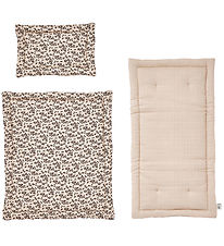 OYOY Dukkesengetj m. Madras - Leaf - Beige