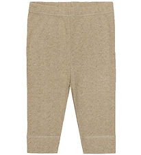 Popirol Leggings - Polaia - Dark Brown Melange
