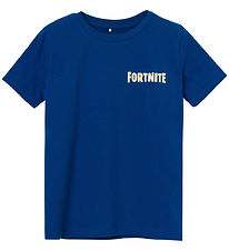 Name It T-shirt - NkmAsym Fortnite - True Blue