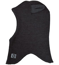 Mikk-Line Elefanthue m. rer - Uld/Akryl - 2-lags - Dark Grey Me