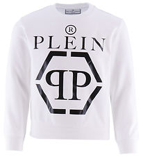 Philipp Plein Sweatshirt - Hvid m. Sort