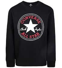 Converse Bluse - Sort m. Logo