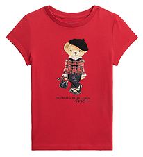 Polo Ralph Lauren T-shirt - Holiday - Rd m. Bamse
