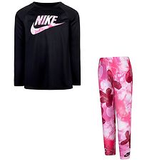 Nike Træningssæt - Playful Pink/Sort