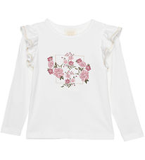 Creamie Bluse - Cloud m. Blomster
