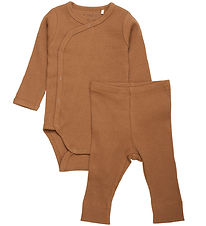 Fixoni St - Leggings/Body l/ - Rib - Nuthatch