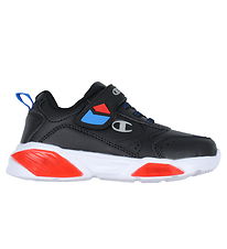 Champion Sko m. Lys - Wave PU B PD - Sort m. Rd/Bl