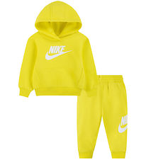 Nike Sweatsæt - Opti Yellow m. Hvid